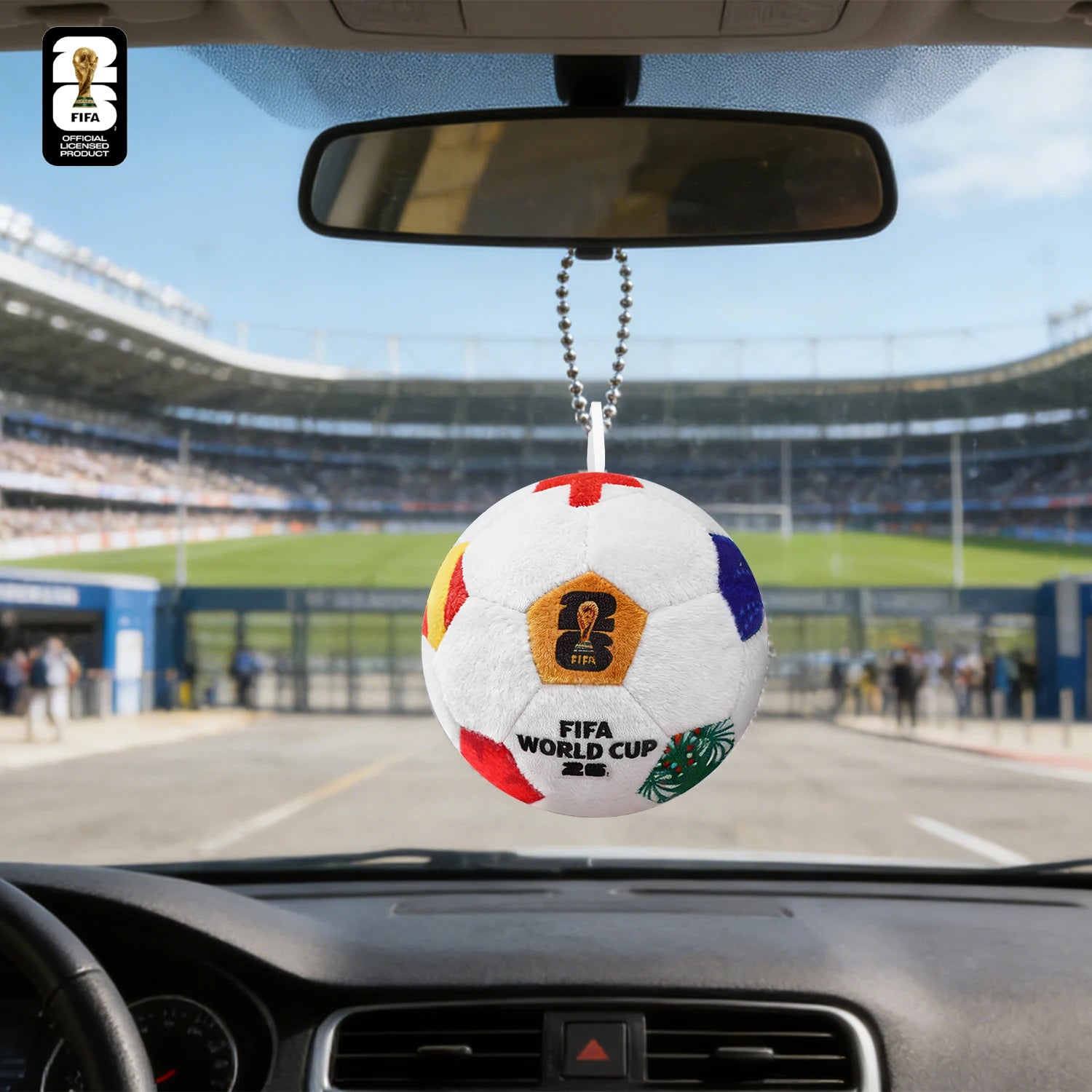 2026 FIFA World Cup Soccer Ball Plush Keychain