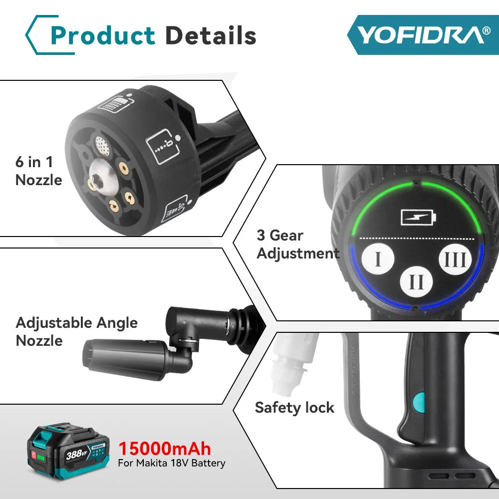 200Bar Brushless High Pressure Car Washer