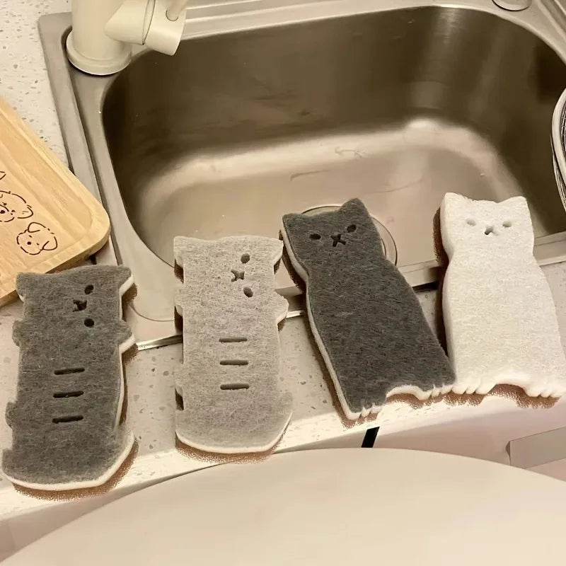 Cat kitchen sponge set