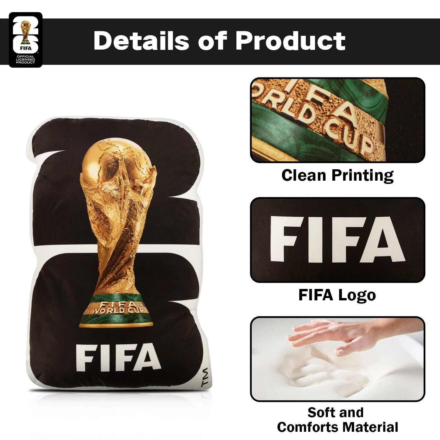 FIFA WORLD CUP Jersey-shaped Throw Pillow