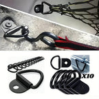 10Pcs D Rings Tie