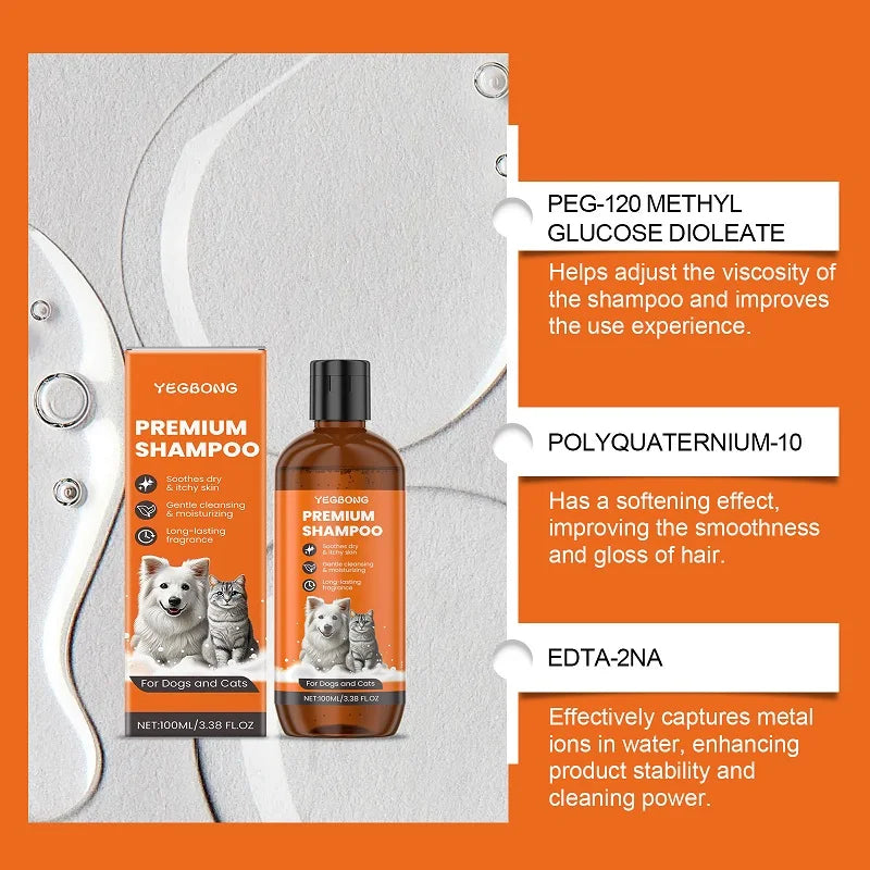100ml Natural Ingredients Pet Shampoo