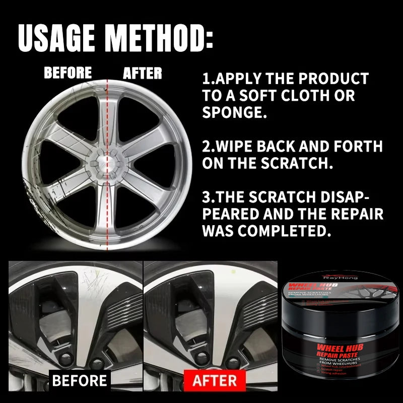 Car Wheel Rim Scratch Refurbishment Paste