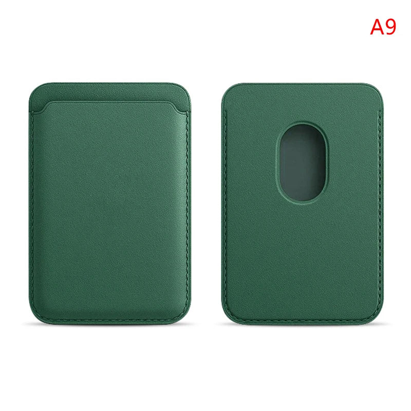 Magnetic Leather Wallet Case