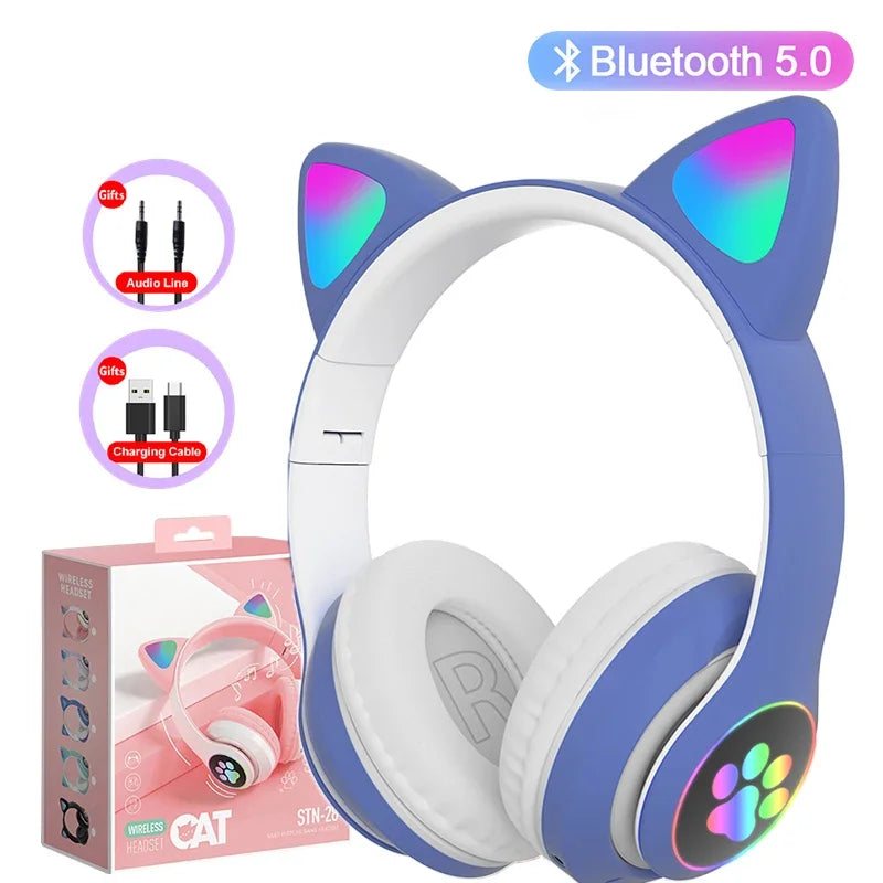 Cute Cat Ears Headphone