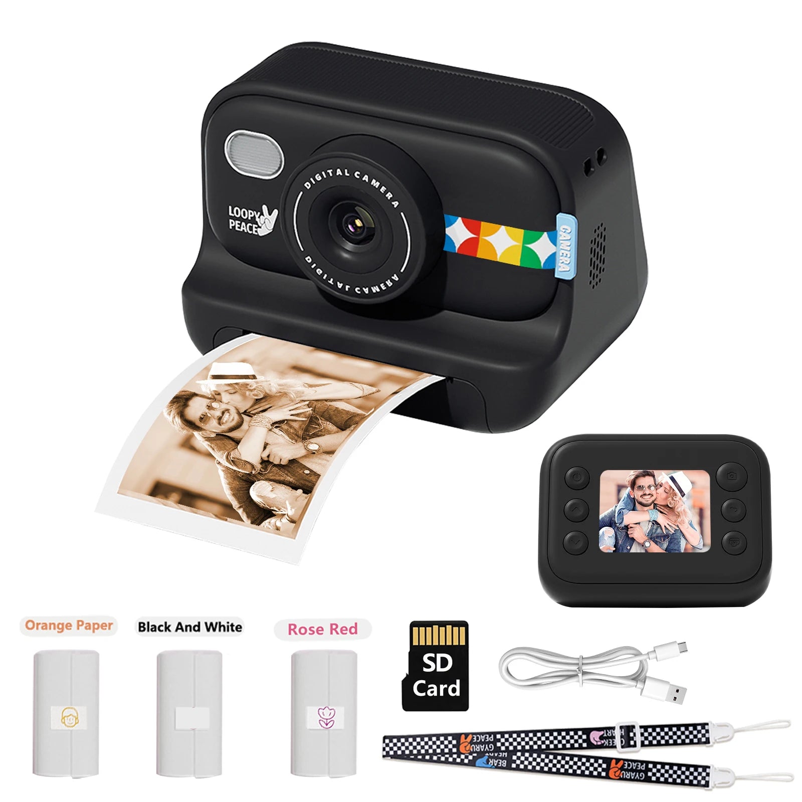 Color Instant Print Camera
