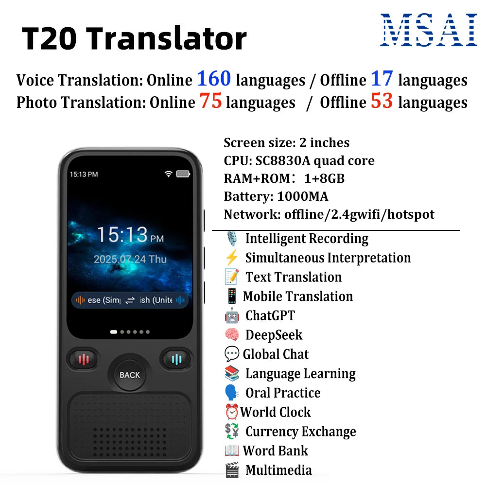 MSAI T20 Portable Translator