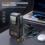 4-IN-1 Car Jump Starter with Air Compressor
