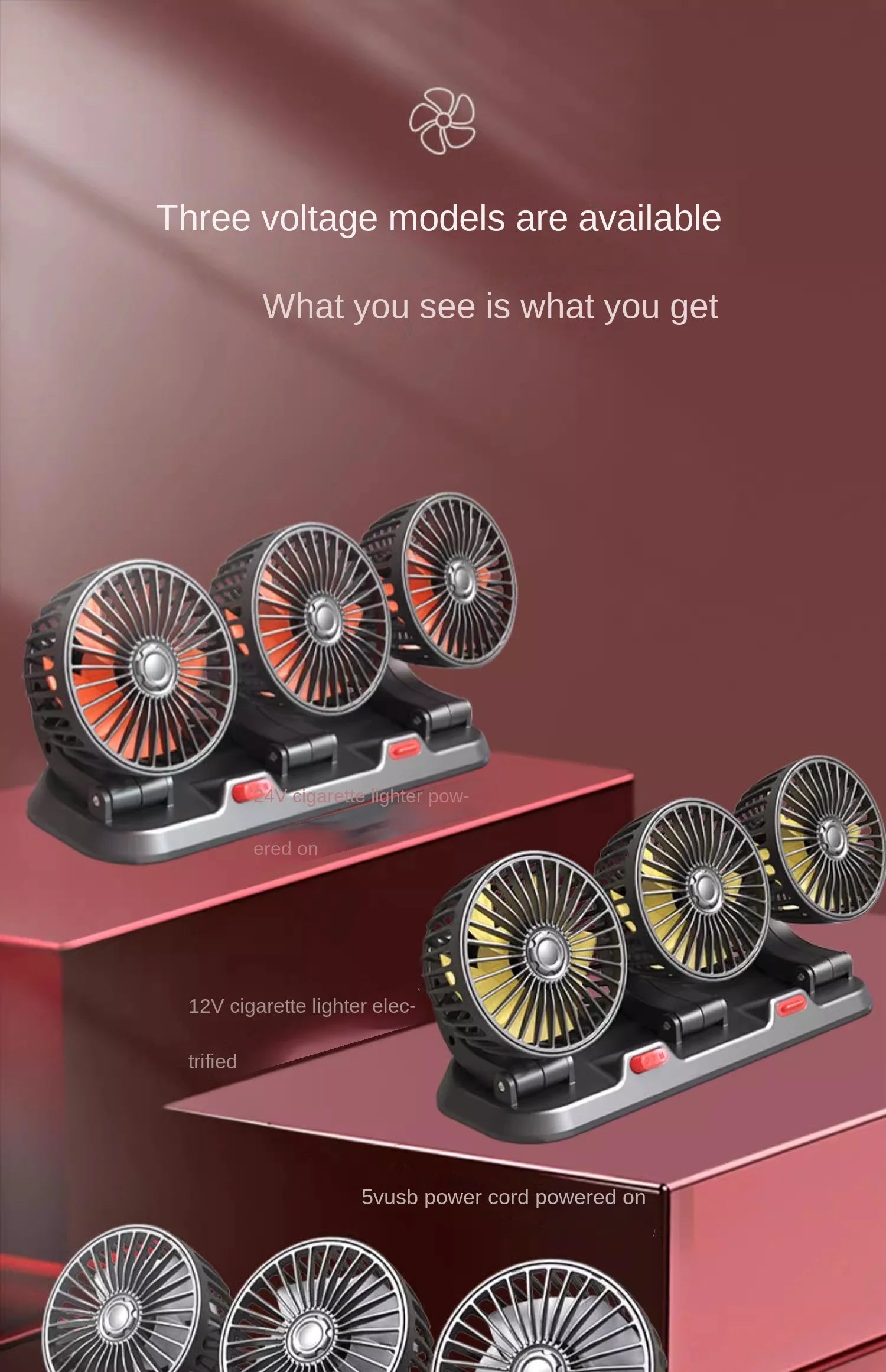 Car Fan 360° Adjustable