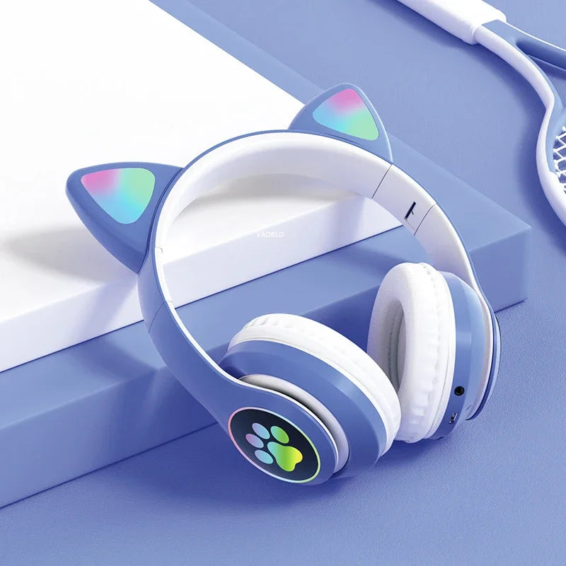 Cute Cat Ears Headphone