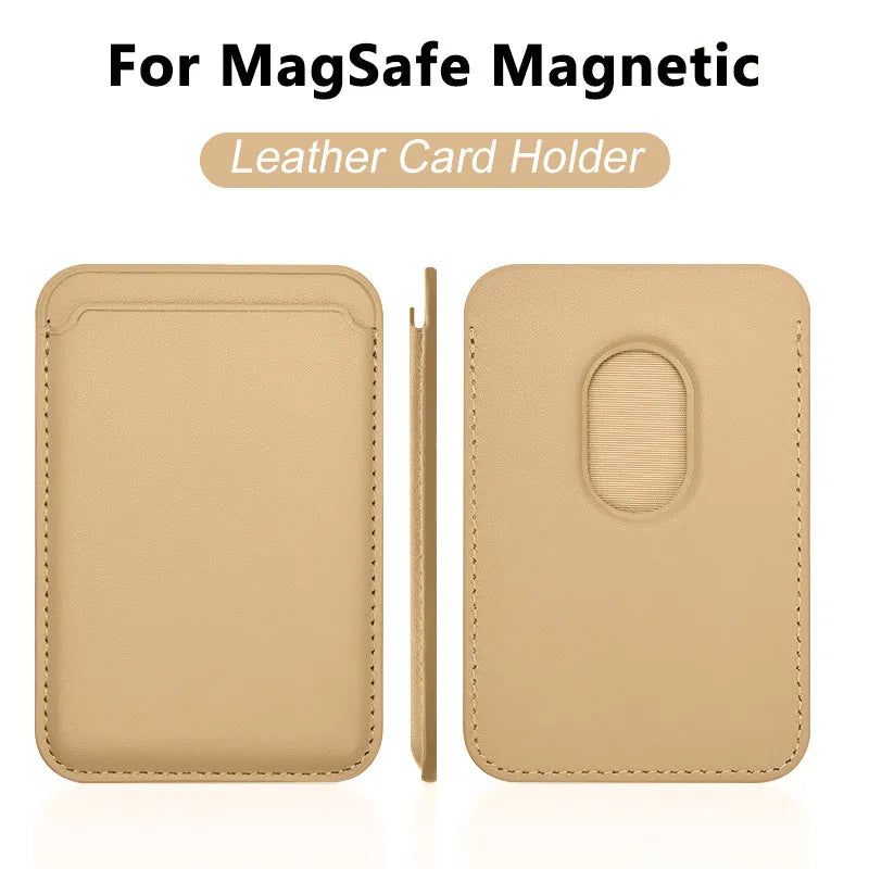 Magnetic Leather Wallet Case