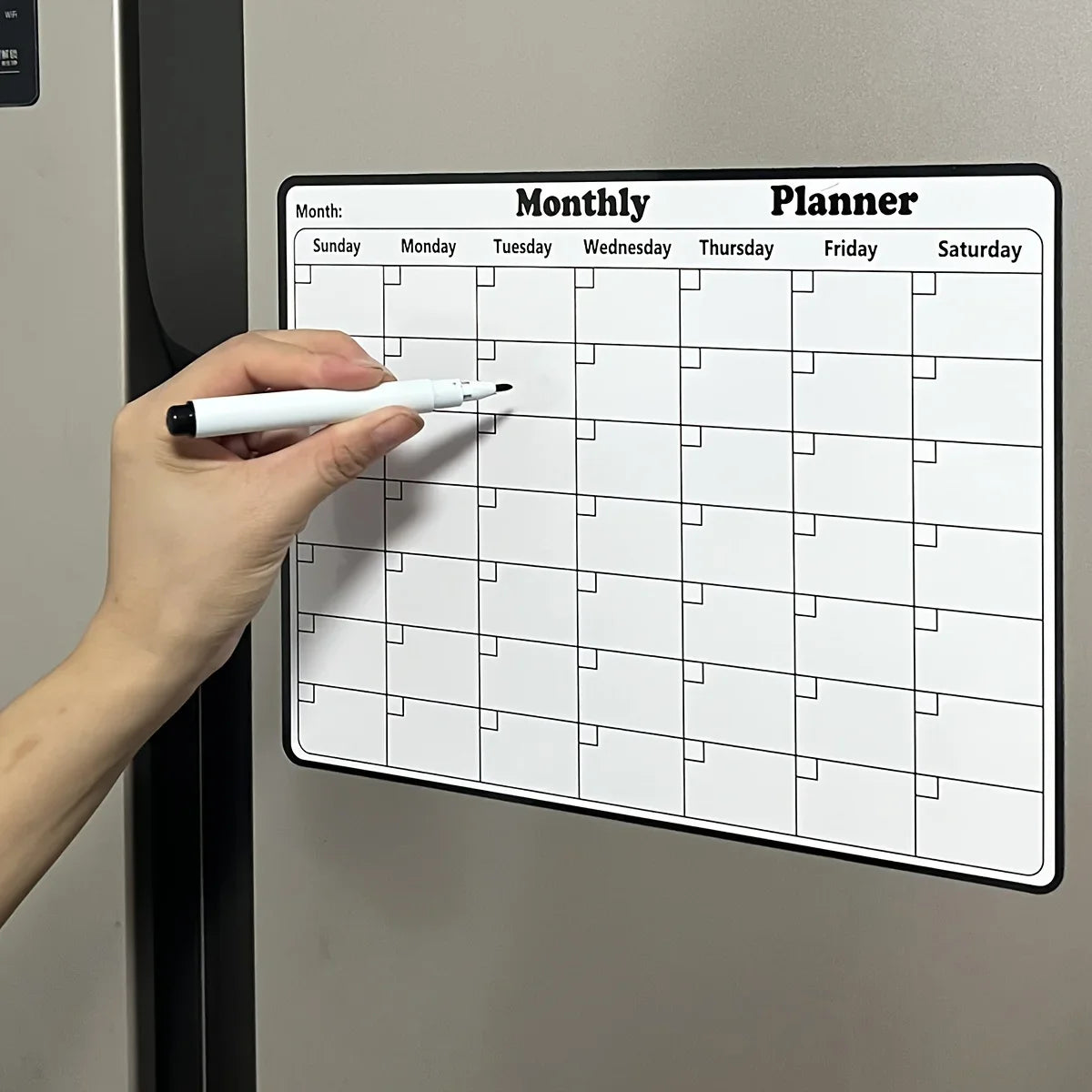 Magnetic Refrigerator Calendar