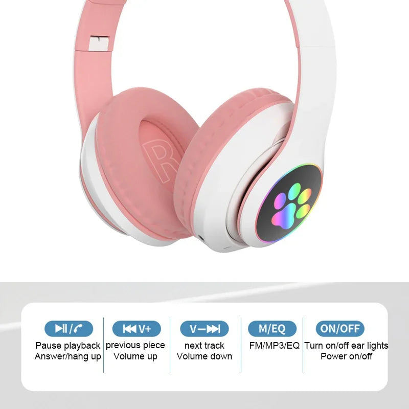 Cute Cat Ears Headphone