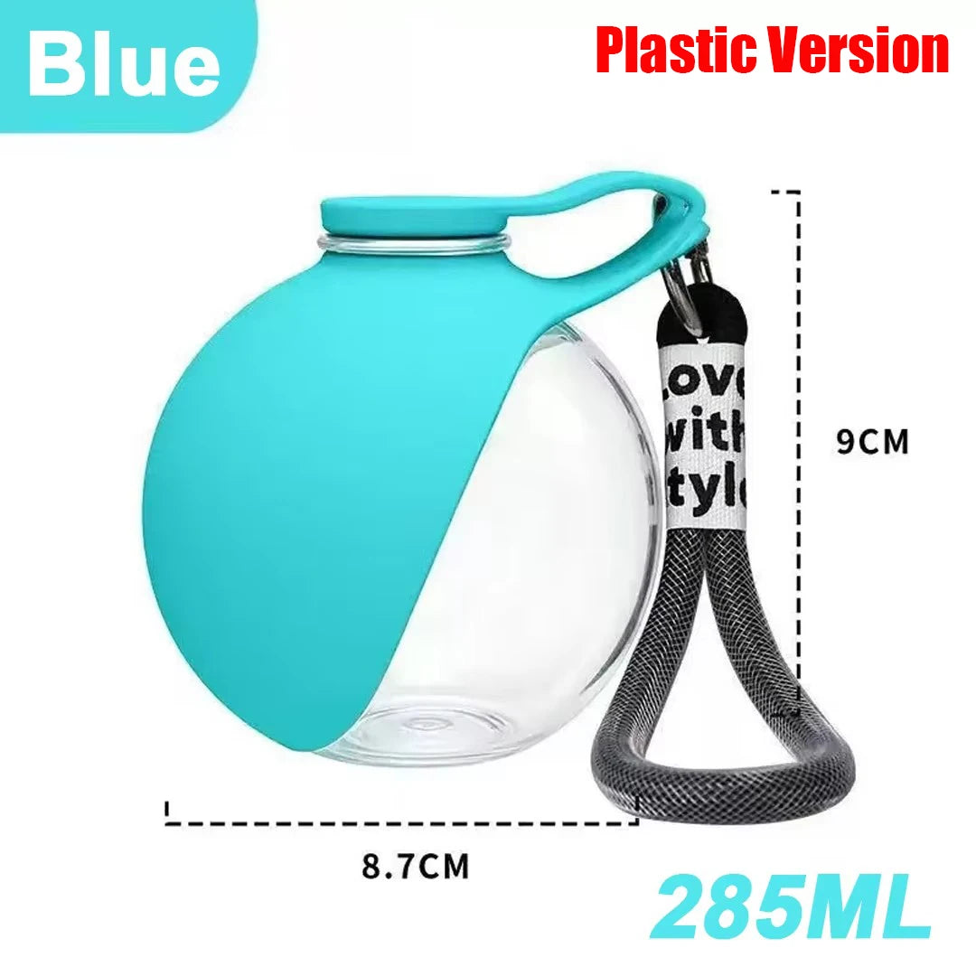 Dogs Drinking Bottle with Silicone Bowl