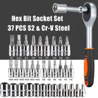 46pc Drive Socket Set Wrench