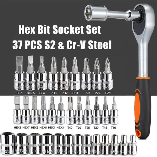 46pc Drive Socket Set Wrench