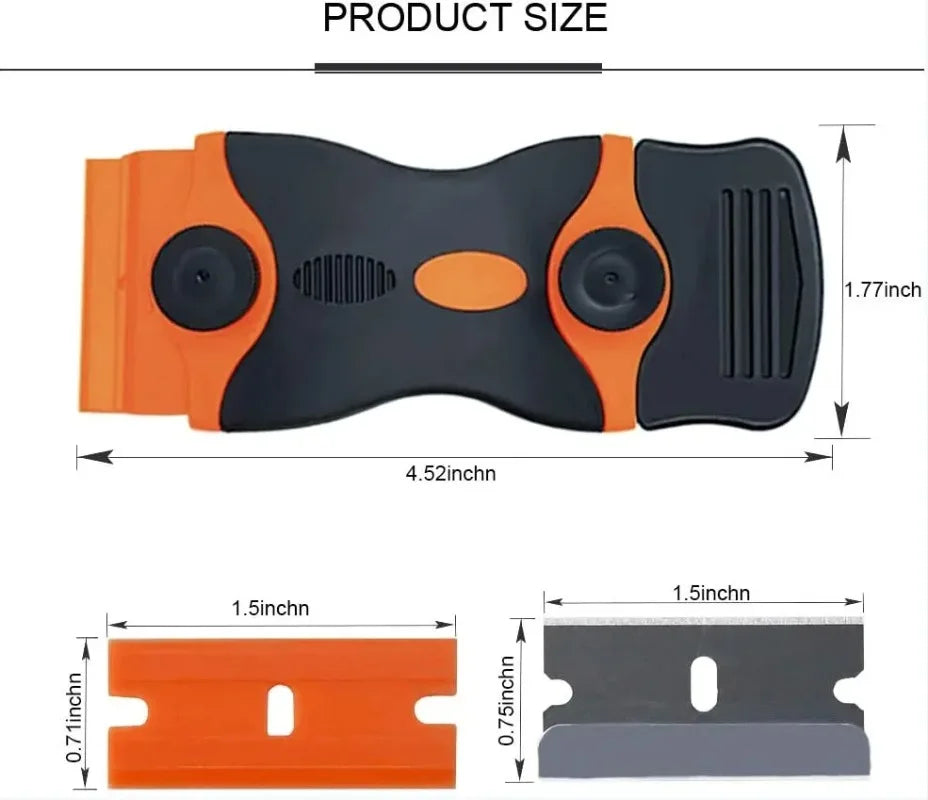 Plastic & Metal Razor Blade Scraper