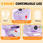 Color Instant Print Camera