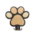 Paw Print Wooden Dog Leash Hanger