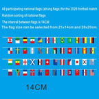 2026 Football Cup Flag 14x21cm