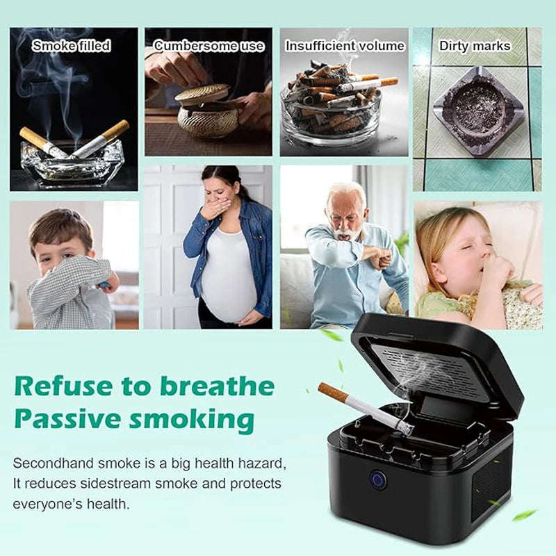 Multifuntional Ashtray Air Purifier Smokless