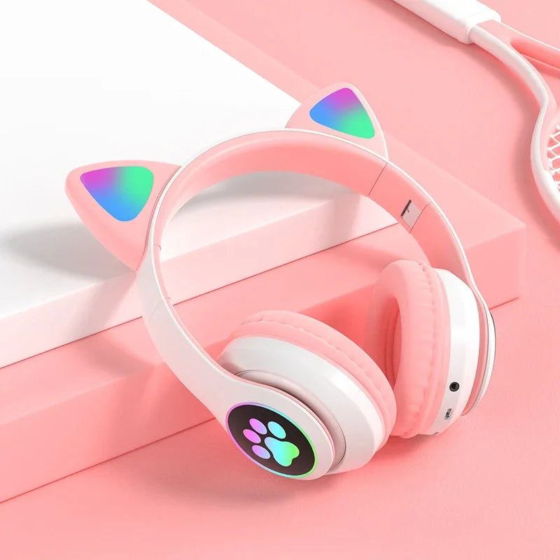 Cute Cat Ears Headphone