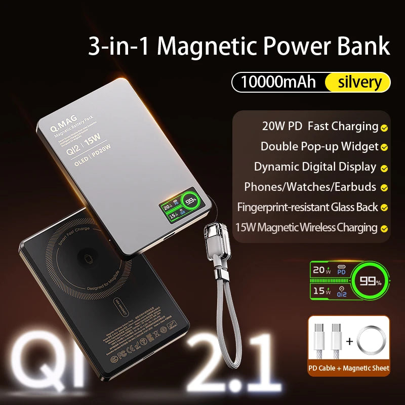 QI 2.1 Magnetic Powerbank