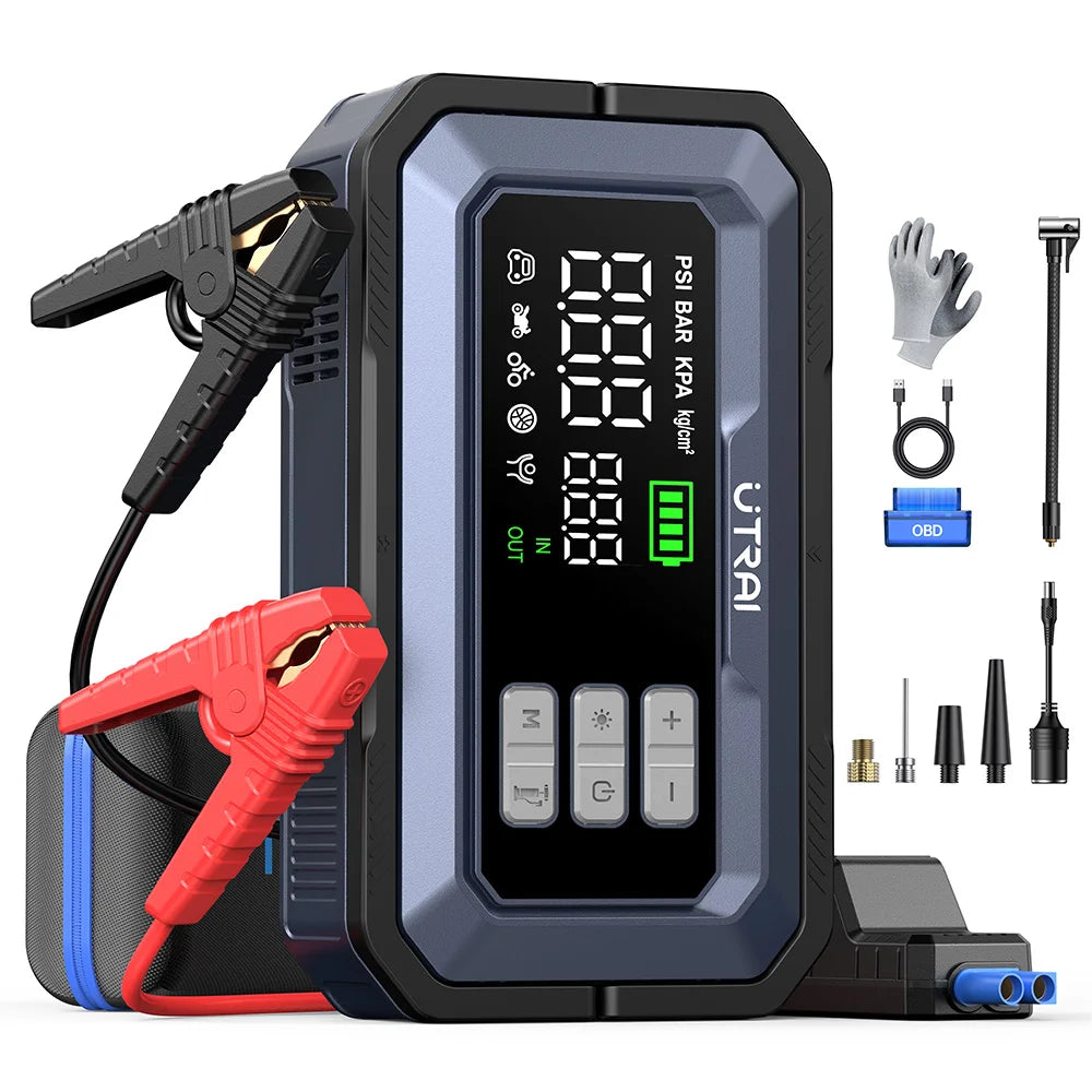 UTRAI All-in-One 7000A Car Jump Starter with Air Compressor