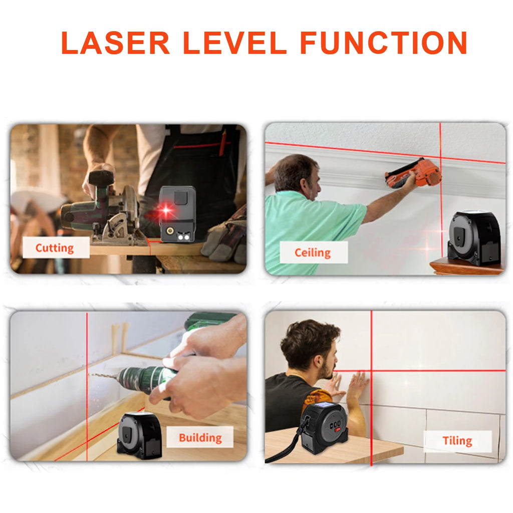 3-In-1 Laser Tape Measure
