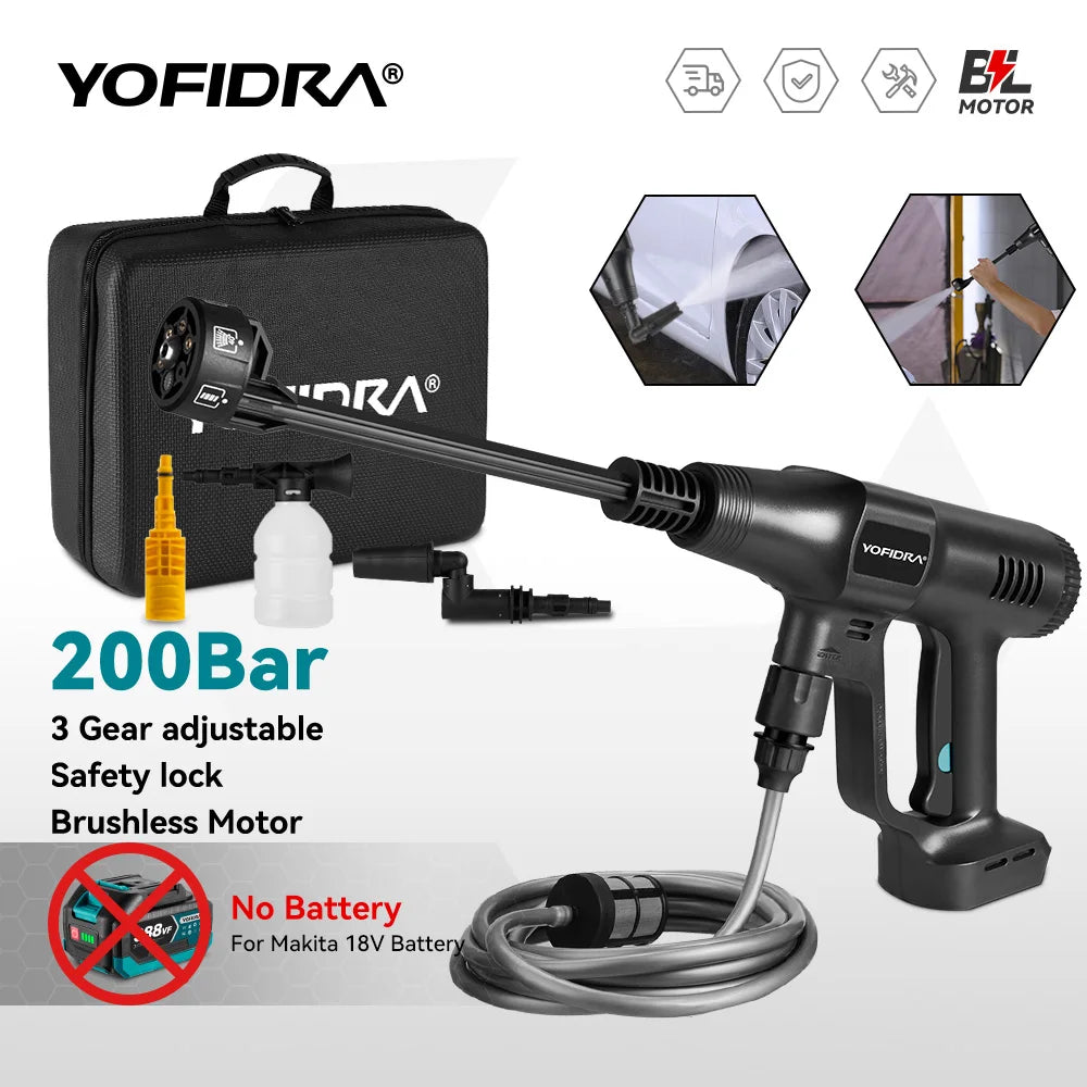 200Bar Brushless High Pressure Car Washer