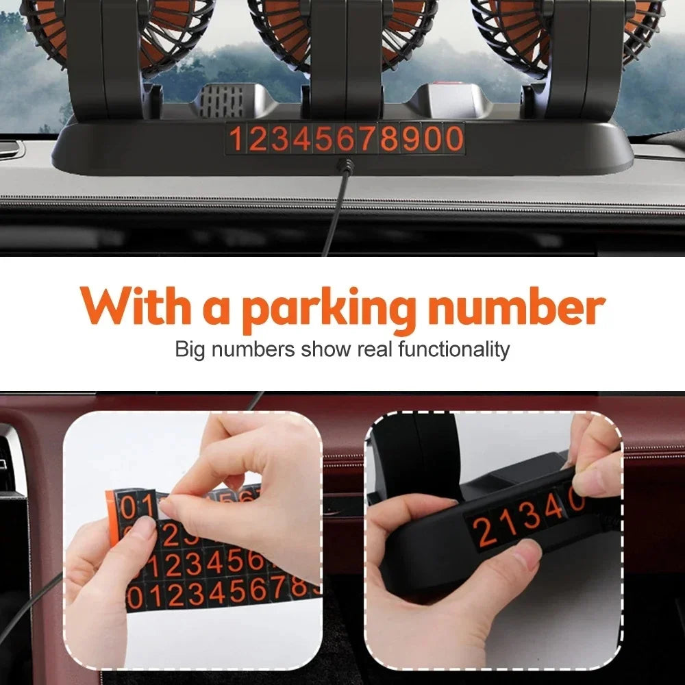 Car Fan 360° Adjustable