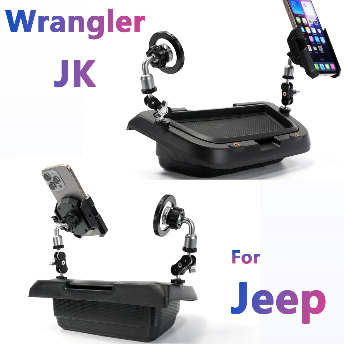 Jeep Wrangler JK Double Phone Holder