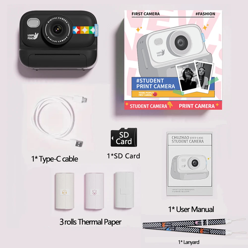 Color Instant Print Camera