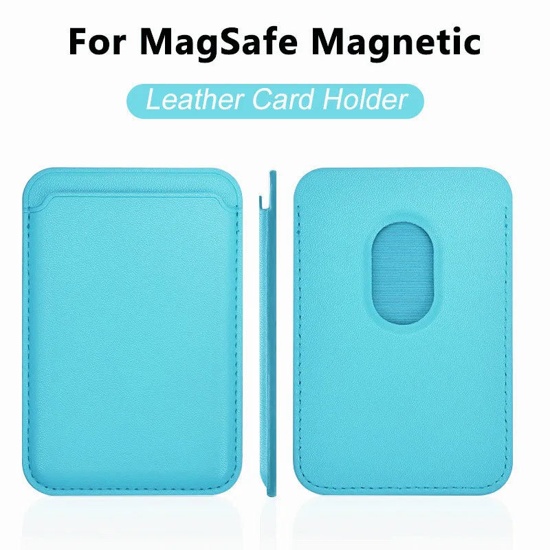 Magnetic Leather Wallet Case