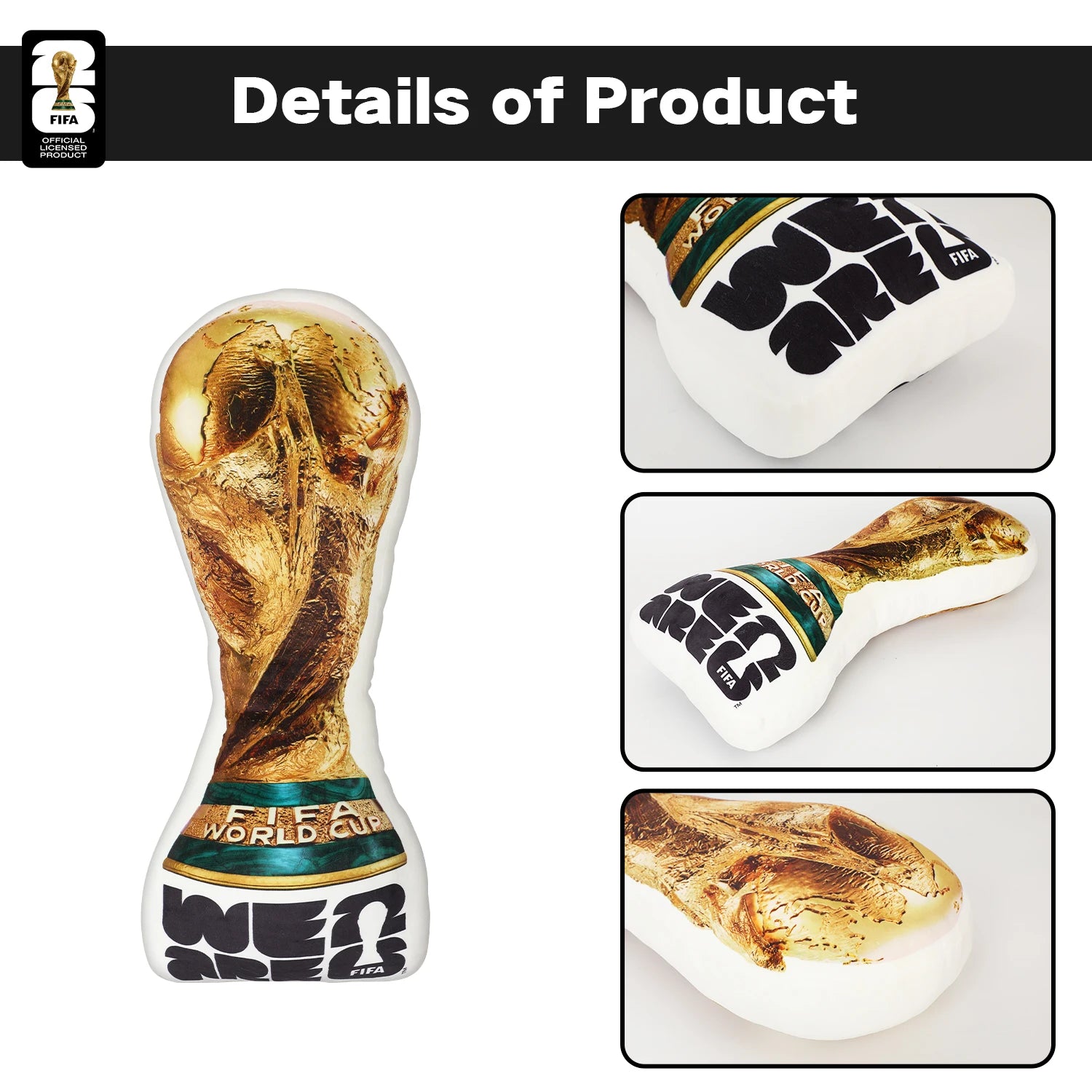 2026 FIFA World Cup Trophy Pillow