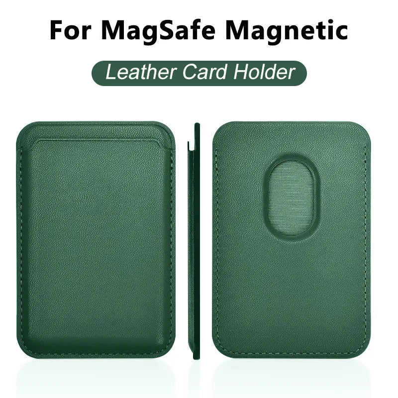 Magnetic Leather Wallet Case